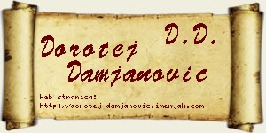 Dorotej Damjanović vizit kartica